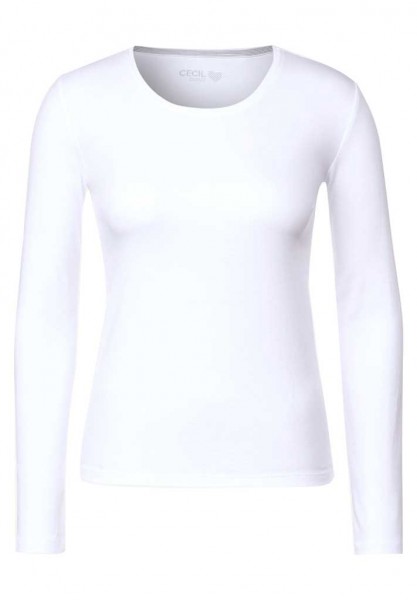 Cecil Basic Langarmshirt Pia