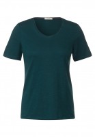 Cecil Basic T-Shirt in Unifarbe Damenmode | Das Modehaus | | & Schmitz Tops T-Shirts | T-Shirts