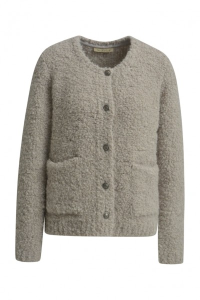 Smith &amp; Soul Short Boucle Button Cardigan