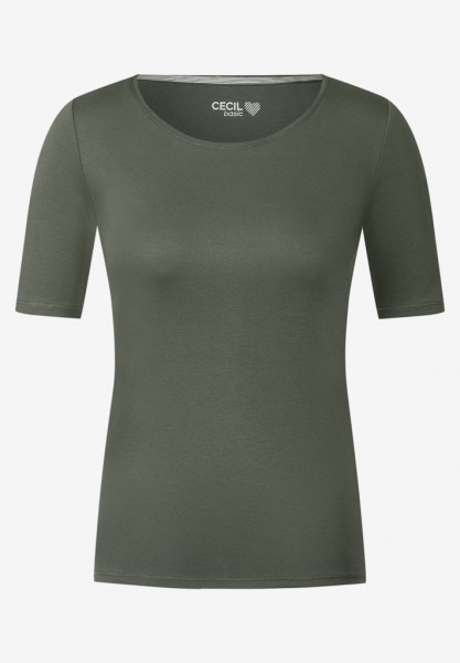 Cecil Basic T-Shirt in Unifarbe