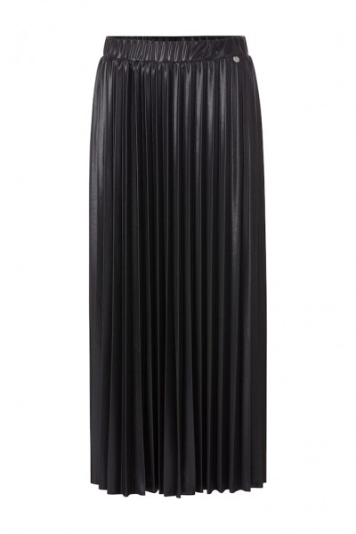 Rich &amp; Royal Shiny plissee skirt