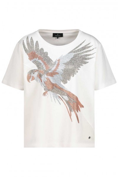 Monari T-Shirt mit Papagei Print