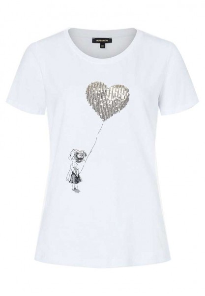 More &amp; More T-Shirt mit Pailletten-Herz