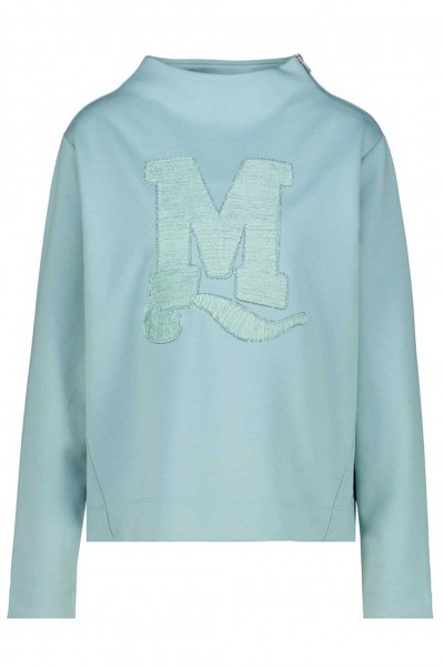 Monari Sweatshirt mit Strasssteinen