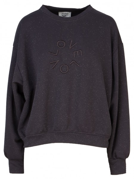 Larahutt Sweatshirt Love Glitzer