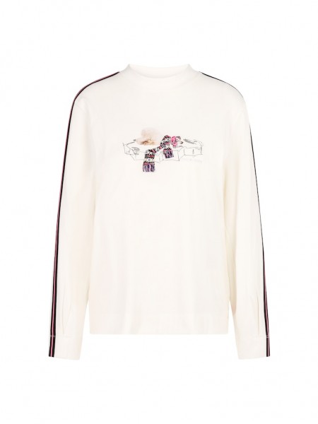 Marc Cain Sports T-Shirt mit Applikation