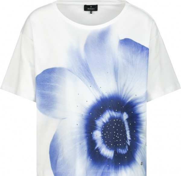 Monari T-Shirt mit Blumen Print