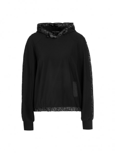 Marc Cain Sports Kapuzen-Sweatshirt mit Vario-Ärmeln