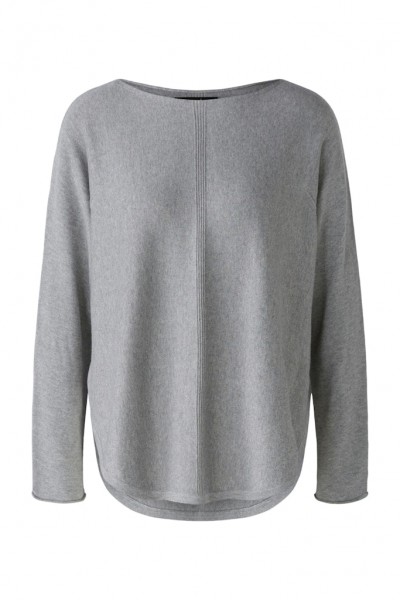 Oui Pullover mit Seide