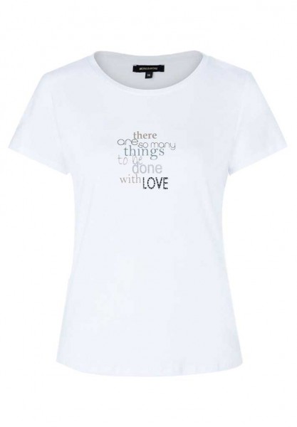 More &amp; More T-Shirt mit Schriftzug