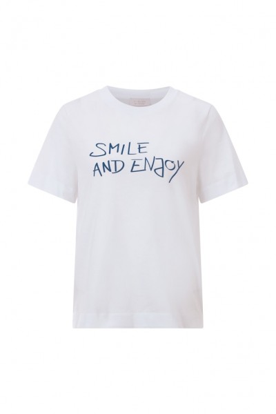 Rich &amp; Royal Easy Fit T-Shirt &quot;smile and enjoy&quot; Organic