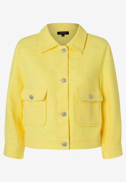 More &amp; More Bouclé-Jacke tender yellow Frühjahrs-Kollektion