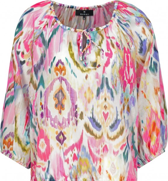 Monari Bluse mit Ikat-Muster