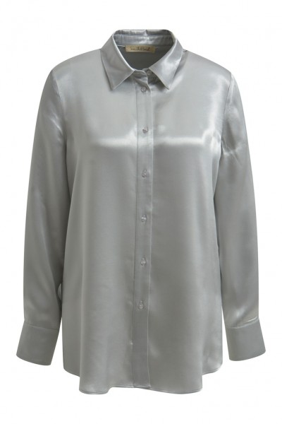 Smith &amp; Soul Shiny Shirt Collar Blouse