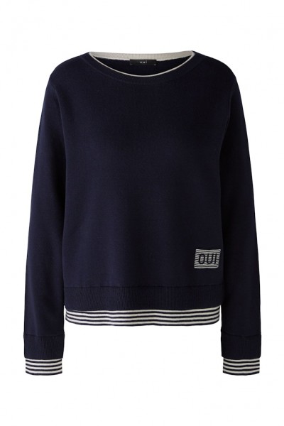 Oui LEEZA Pullover reine Baumwolle