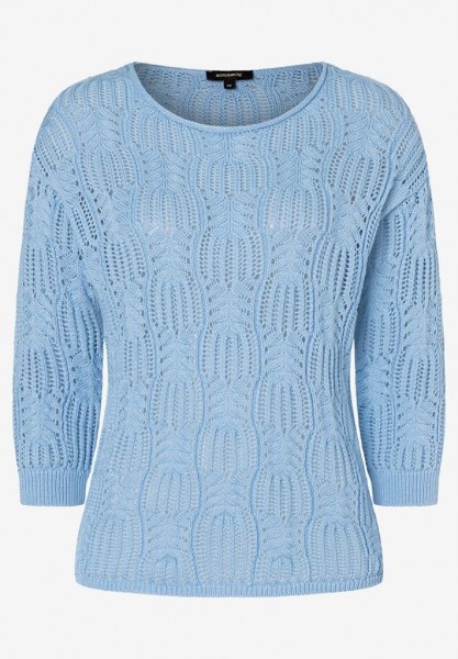 More &amp; More Ajour Pullover hellblau Frühjahrs-Kollektion