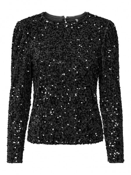 Only ONLCONFIDENCE L/S SEQUINS PUFF TOP JRS