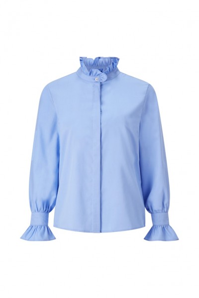 Rich &amp; Royal Cotton ruffle blouse organic