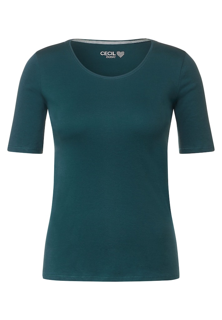Schmitz Unifarbe Modehaus | T-Shirt T-Shirts T-Shirts Tops Cecil & Damenmode | in | Das |
