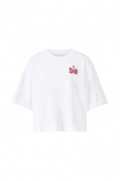 Rich &amp; Royal Gentle Fit T-Shirt with Flower Woman Application