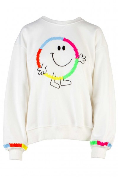 Larahutt Sweatshirt mit Stickerei-Print