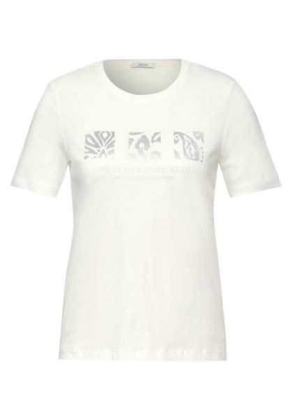 Cecil T-Shirt mit Schimmer Print