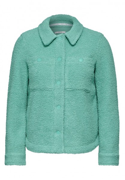 Cecil Teddy-Jacke mit Hemdkragen