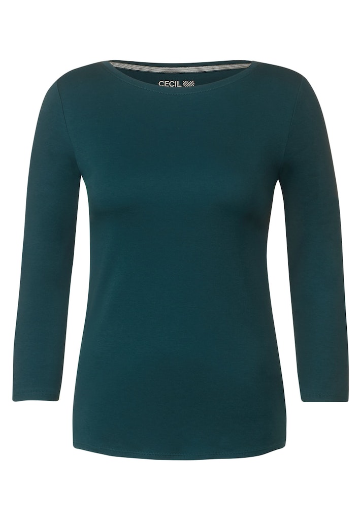 Cecil Basic Shirt in Unifarbe | Das Modehaus Damenmode Schmitz 